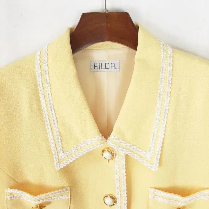 [BUNJANG] HILDA Lace Collar Crop Jacket M / HILDA 레이스카라 크롭자켓 M