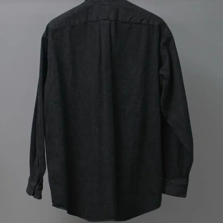 [BUNJANG] Kommori Denim Shirt Black Ecru 5 / 코모리 데님 셔츠 블랙 에크루 5