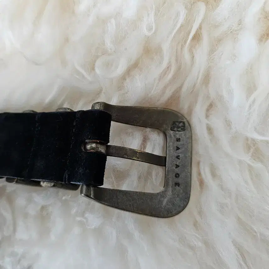 [BUNJANG] Savage 110 Brass Buckle Suede Belt (L) / 세비지/110/황동 벨트/스웨이드/ L 사이즈