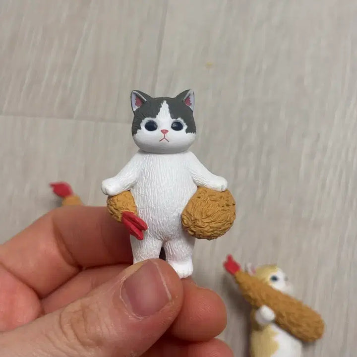 [BUNJANG] Mofsand Shrimp Tempura Cat Figure Set / 모프샌드 새우튀김 피규어3개