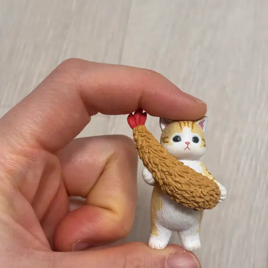 [BUNJANG] Mofsand Shrimp Tempura Cat Figure Set / 모프샌드 새우튀김 피규어3개