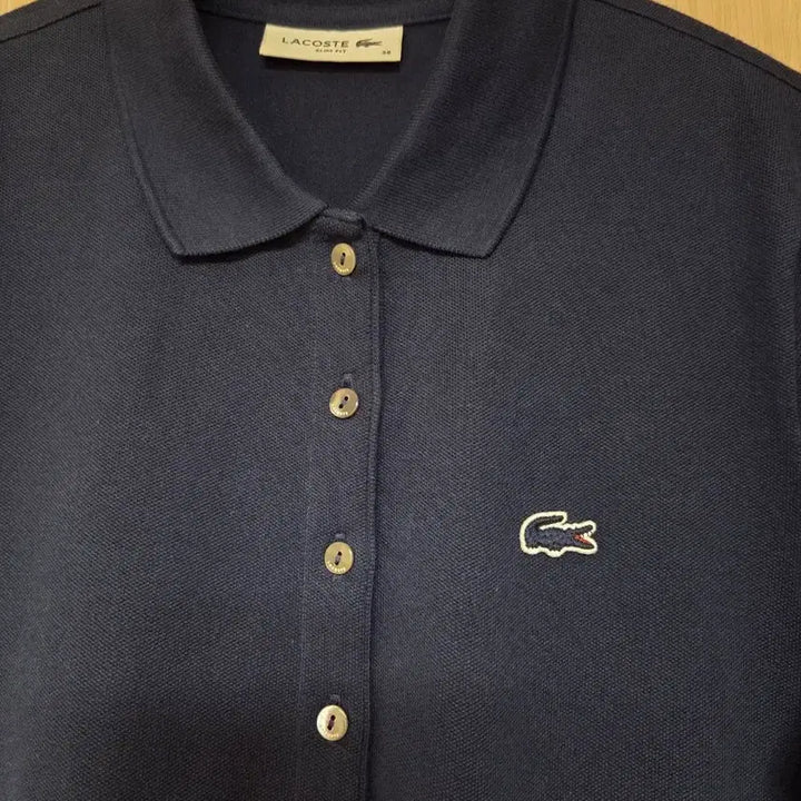[BUNJANG] Lacoste Navy Polo Dress / 라코스테 네이비 카라 PK 원피스 38(55)