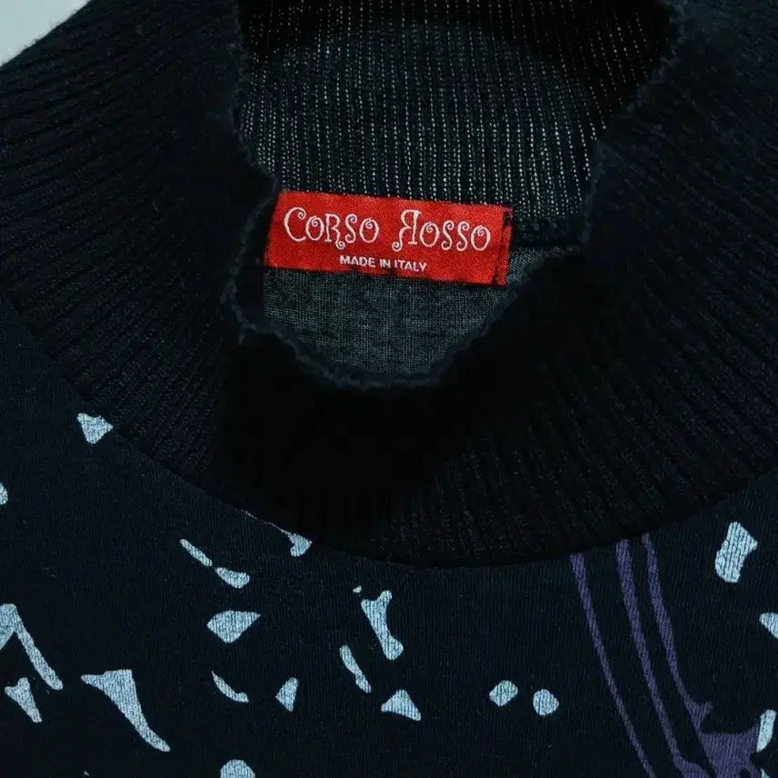 [BUNJANG] CORSO ROSSO Italian Jersey Turtle Neck T-Shirt / 이태리 저지형터틀넥티