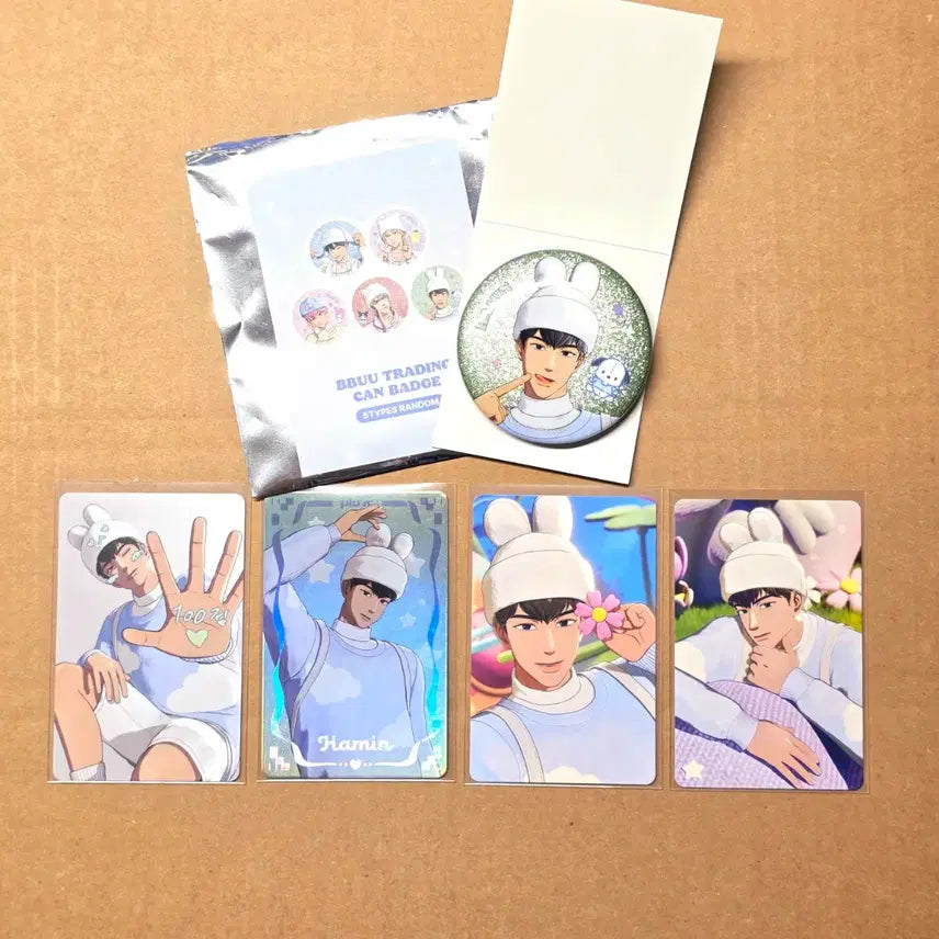 [SOLD OUT] 플뿌우 캔뱃지, 미공포(유니버셜, hmv) - 하민 PLAVE 플레이브