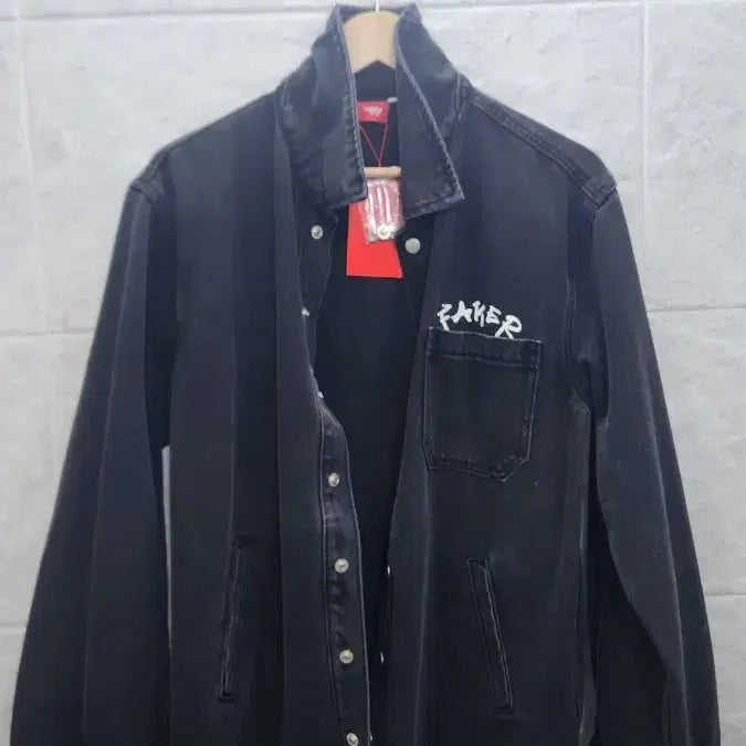 [SOLD OUT] [미개봉/새상품] T1 페이커 데님 셔츠 자켓 (Black)