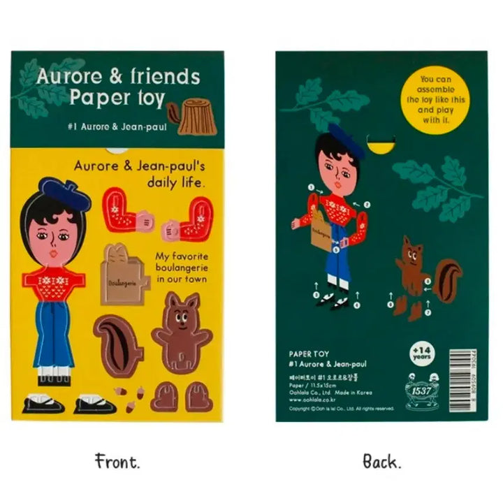 [BUNJANG] Ulalala 1537 Paper Toy 4-Piece Set / [일괄/미개봉/새상품]울랄라/ 1537 페이퍼토이 4종세트