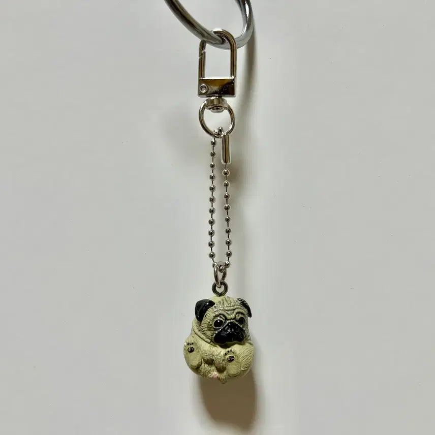 [BUNJANG] Pug Dog Gacha Keychain / 강아지 퍼그 가챠 키링
