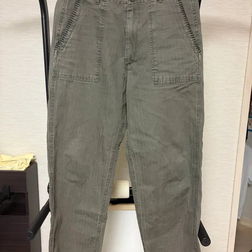[BUNJANG] Peren Stitching Fatigue Pants Mud / [2] 퍼렌 스티칭 퍼티그 팬츠 머드