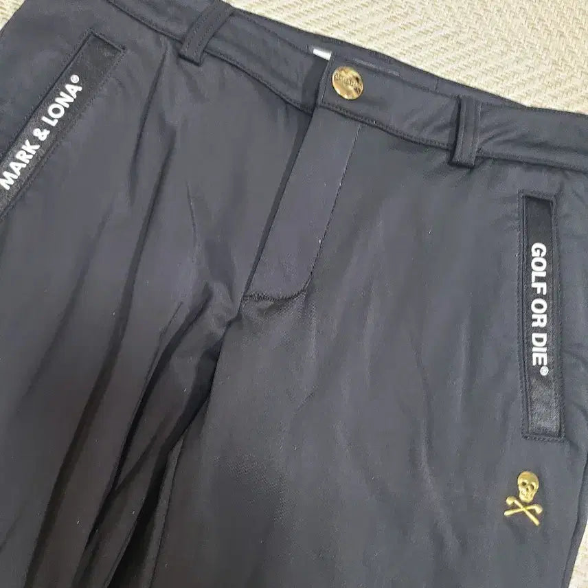 [BUNJANG] Mark &amp;ロナ Black Golf Pants / 28)마크앤로나 블랙 골프 추동 팬츠