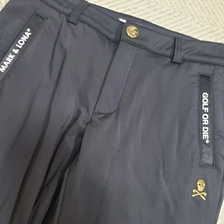 [BUNJANG] Mark &amp;ロナ Black Golf Pants / 28)마크앤로나 블랙 골프 추동 팬츠