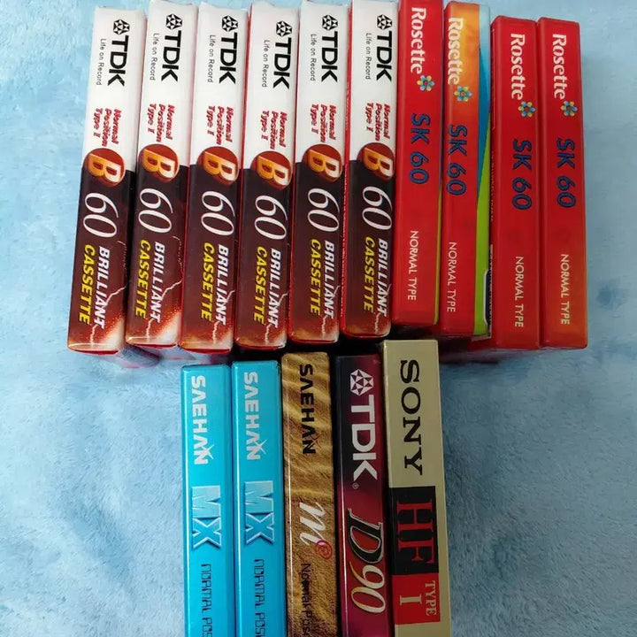 [BUNJANG] Various Unopened Blank Cassette Tapes Bundle / 공테이프 미개봉 다양하게 일괄 판매합니다.