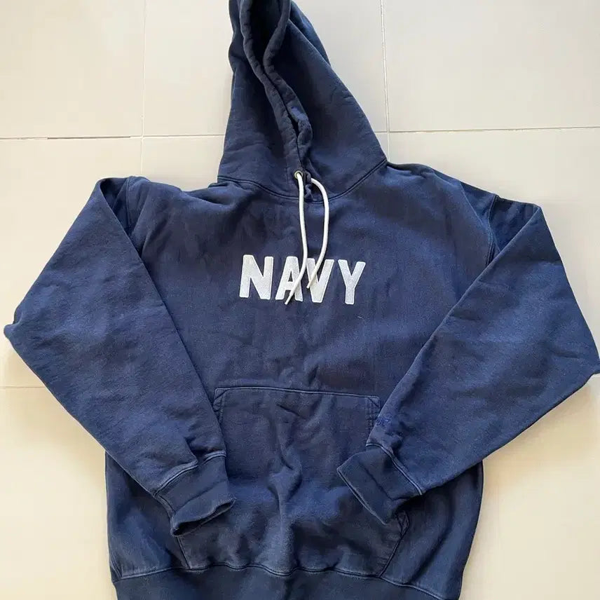 [BUNJANG] Outstanding Navy Hood M / 아웃스탠딩 네이비 후드 M