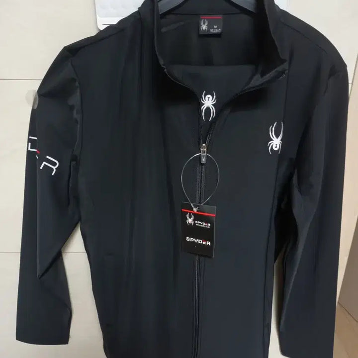 [BUNJANG] Spider Black Training Suit Set (M) / 스파이더 블랙 춘추용 트레이닝복 세트 M 새상품