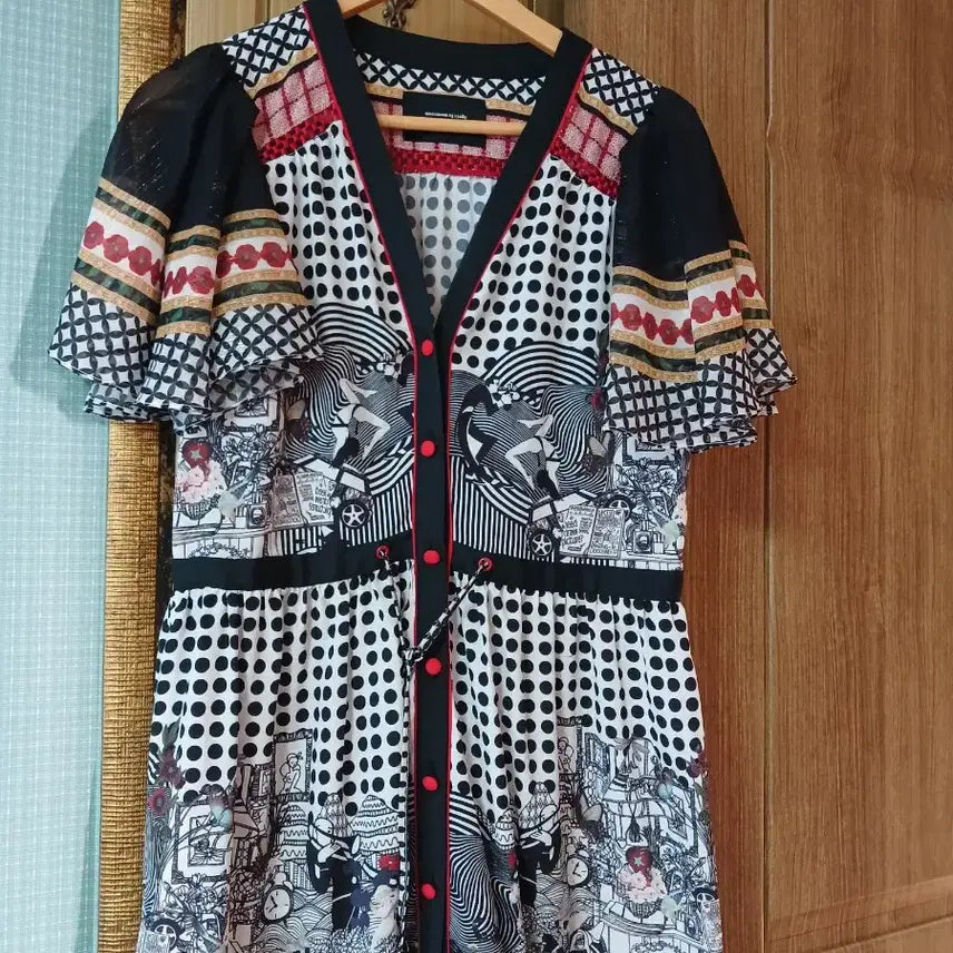 [BUNJANG] DOUCAN Chiffon Frill Dress / DOUCAN))쉬폰 프릴 원피스