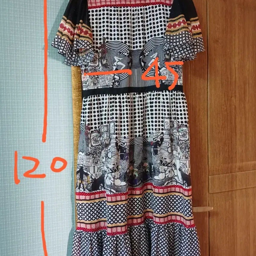 [BUNJANG] DOUCAN Chiffon Frill Dress / DOUCAN))쉬폰 프릴 원피스