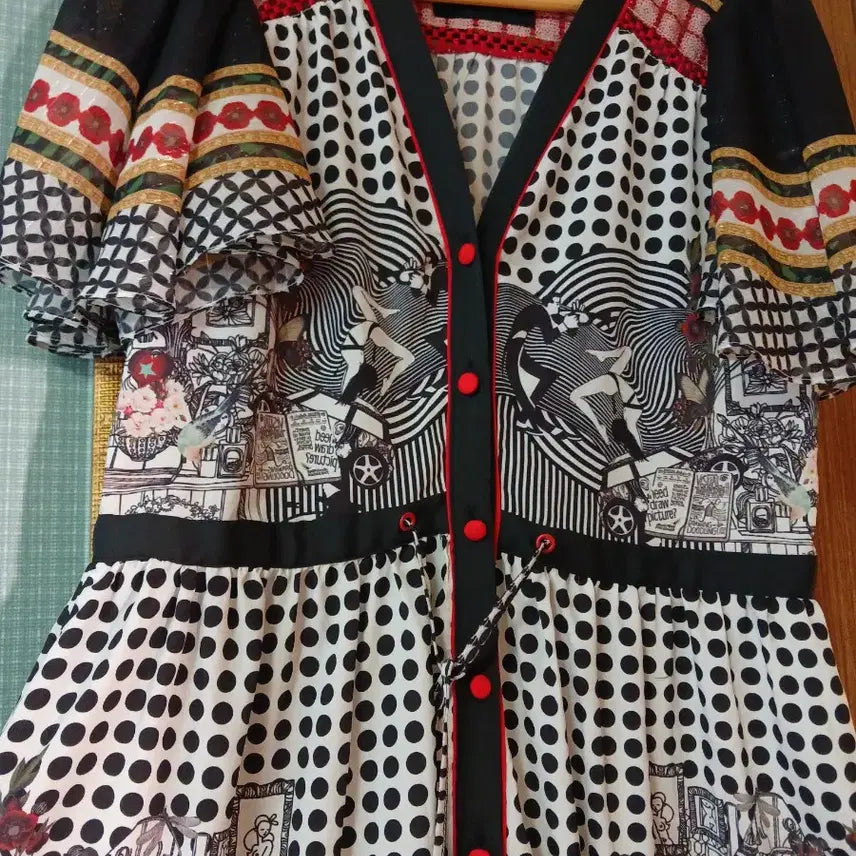 [BUNJANG] DOUCAN Chiffon Frill Dress / DOUCAN))쉬폰 프릴 원피스