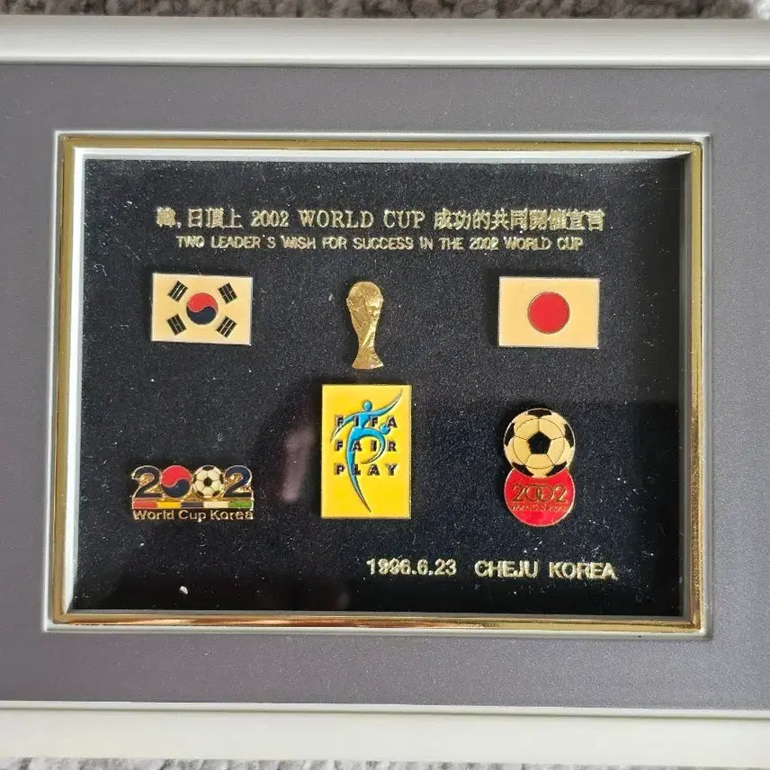 [BUNJANG] 2002 월드컵 기념 액자 뱃지 / 2002 월드컵 기념 액자 뱃지