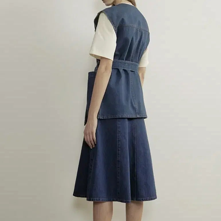 [SOLD OUT] 더캐시미어 데님 베스트