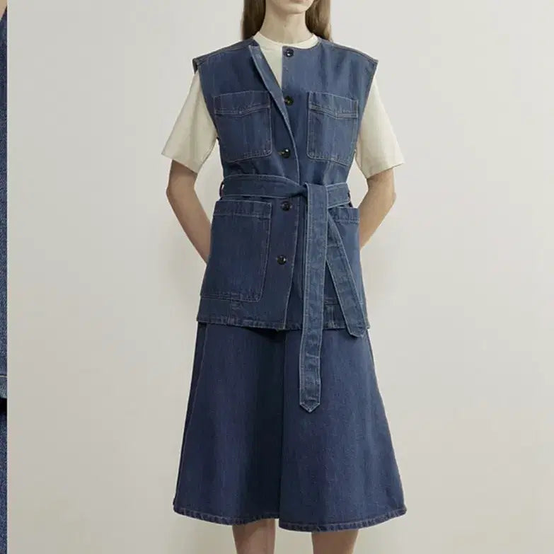 [SOLD OUT] 더캐시미어 데님 베스트