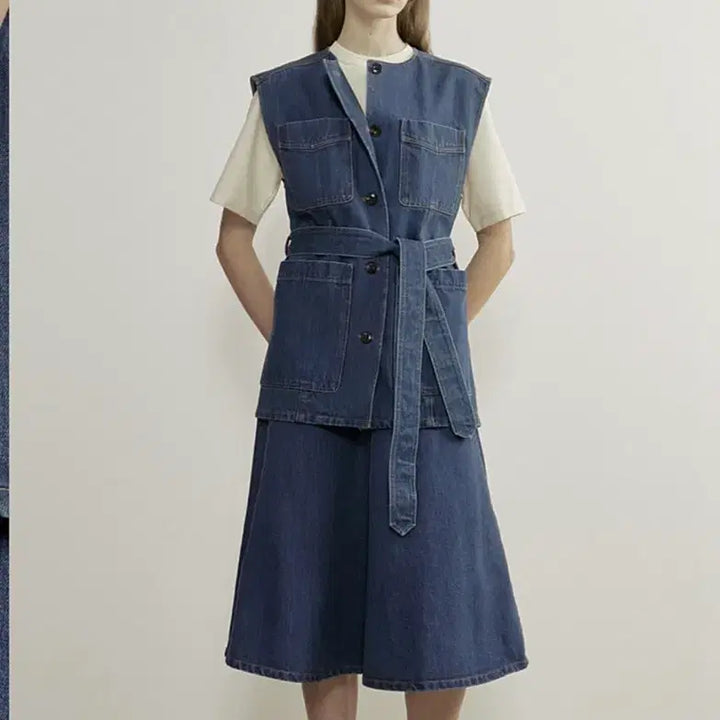 [SOLD OUT] 더캐시미어 데님 베스트