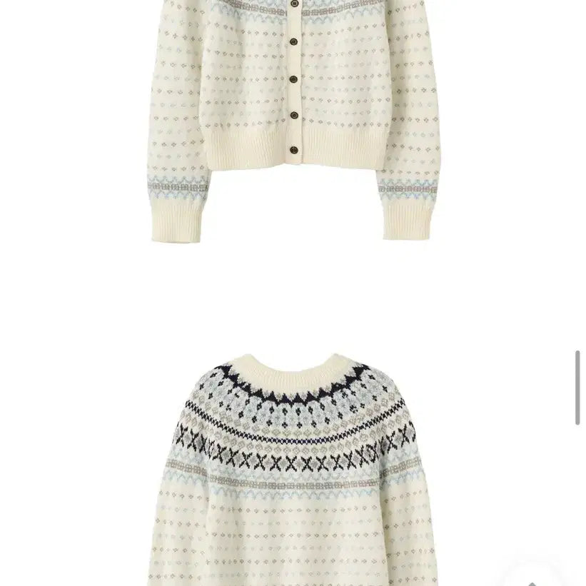 [BUNJANG] Nordic Pattern Knit Cardigan Bundle Set / 노르딕 패턴 니트/가디건 모음 (일괄판매)