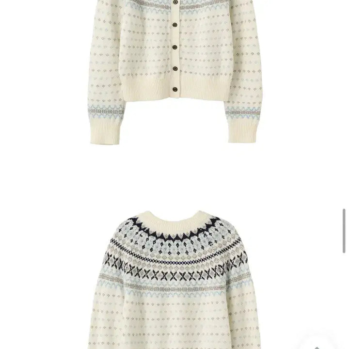 [BUNJANG] Nordic Pattern Knit Cardigan Bundle Set / 노르딕 패턴 니트/가디건 모음 (일괄판매)
