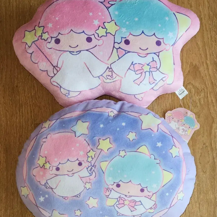 [BUNJANG] Daiso Little Twin Stars Lala &amp; Kiki Cushion Doll Bundle Set / [일괄] 다이소 산리오 리틀트윈스타 라라키키 쿠션 인형