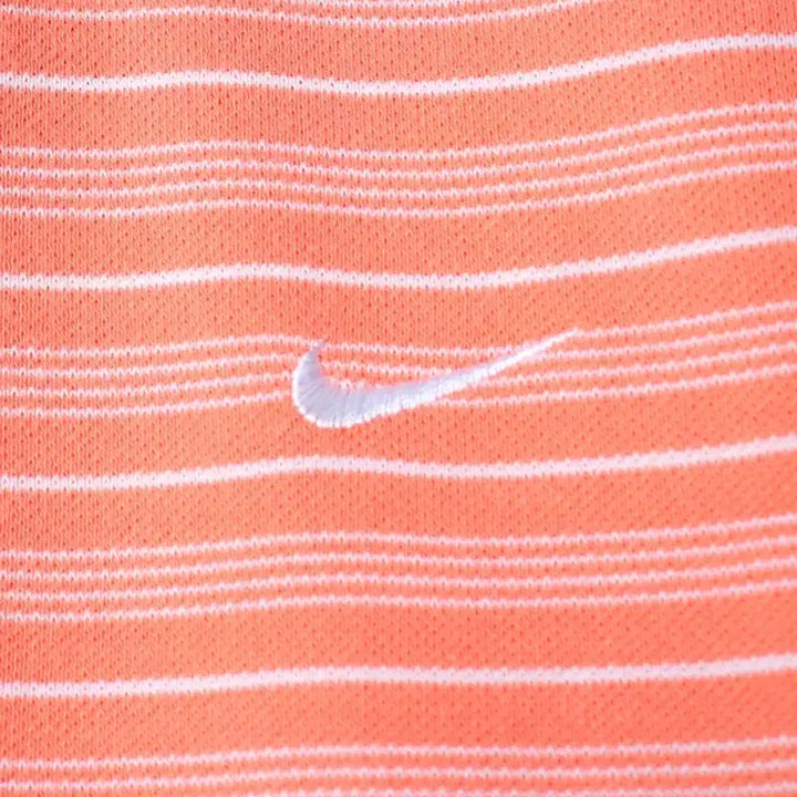 [BUNJANG] Nike Striped Short Sleeve Polo Shirt / W(M) 나이키 반팔 카라 티셔츠 스트라이프 오렌지 올드스쿨-18022