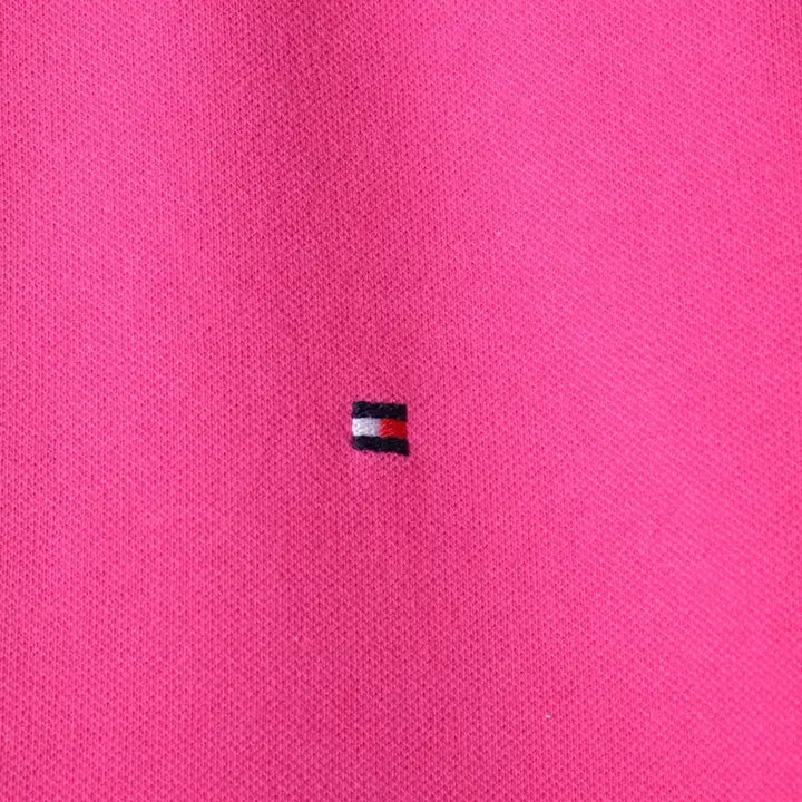[BUNJANG] Tommy Hilfiger Small Logo Pink Polo Shirt / W(XL) 타미힐피거 반팔 카라 티셔츠 스몰로고 핑크 올드스쿨-1802B