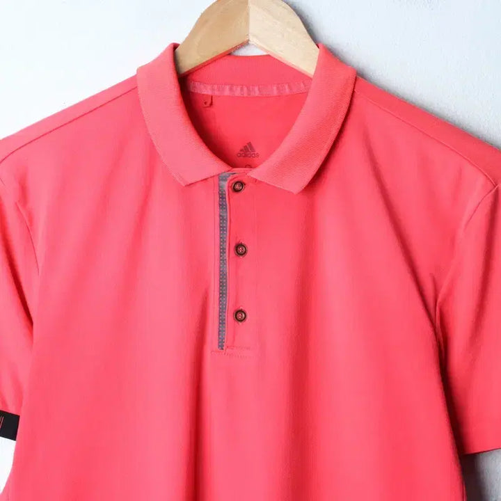 [BUNJANG] Adidas Short Sleeve Polo Shirt Pink / W(S-L) 아디다스 반팔 카라 티셔츠 기능성 핑크 올드스쿨-18030