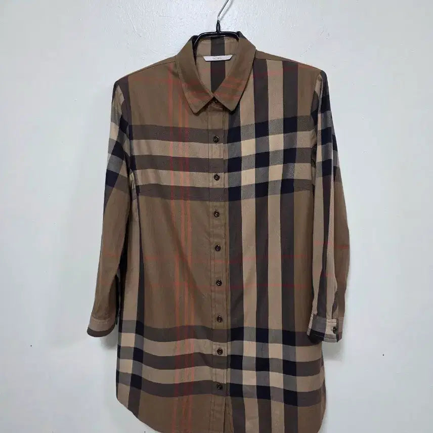 [BUNJANG] BCBG Brown Check Shirt / BCBG 브라운 체크 셔츠.260401