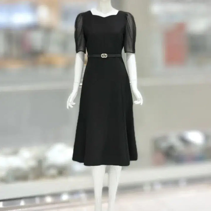 [SOLD OUT] JJ지고트 시스루 슬리브리스 원피스 55사이즈