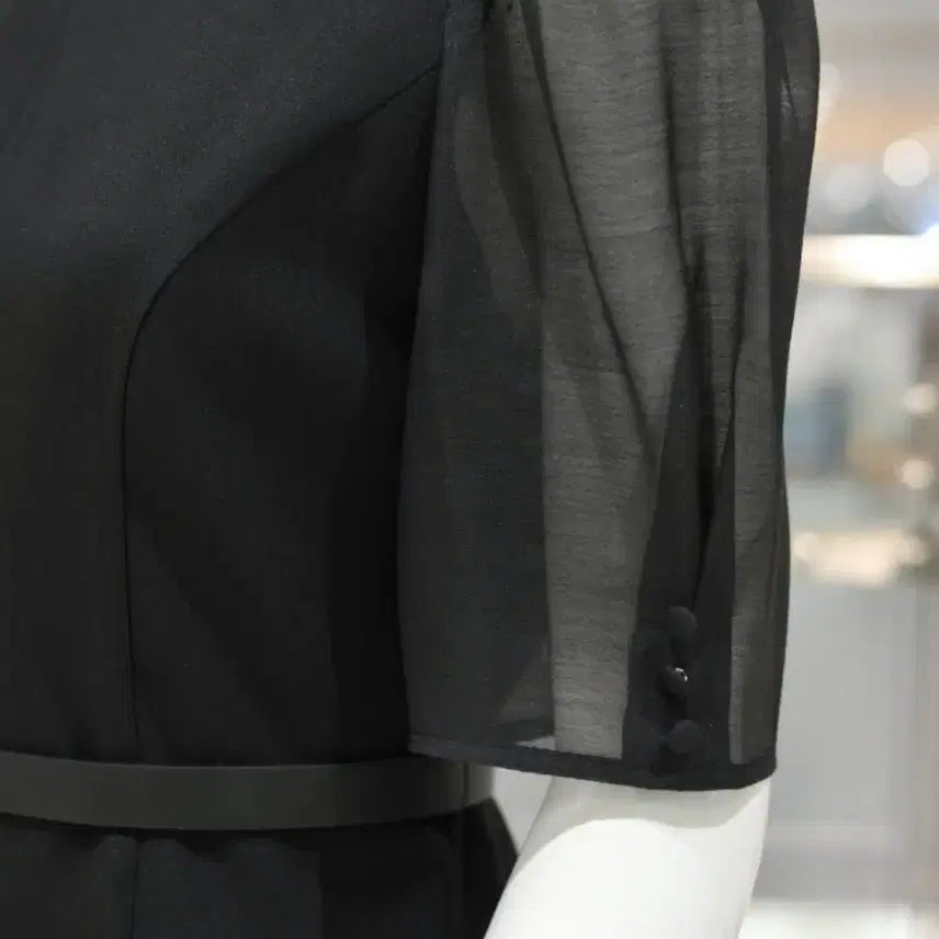 [SOLD OUT] JJ지고트 시스루 슬리브리스 원피스 55사이즈