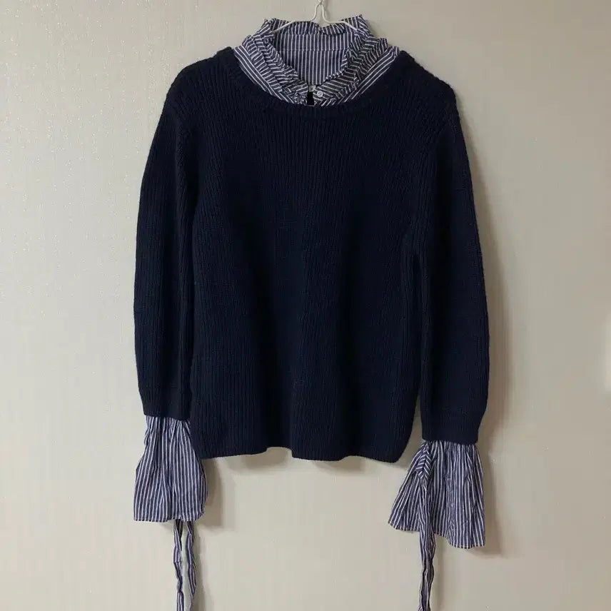 [BUNJANG] Claudie Pierlot Layered Knit Sweater / (2) 끌로디 피에로 레이어드 니트