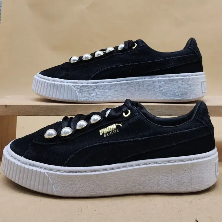 [BUNJANG] Puma Suede Platform Bling Sneakers 240 / 푸마 스웨이드 플랫폼 블링 스니커즈 240