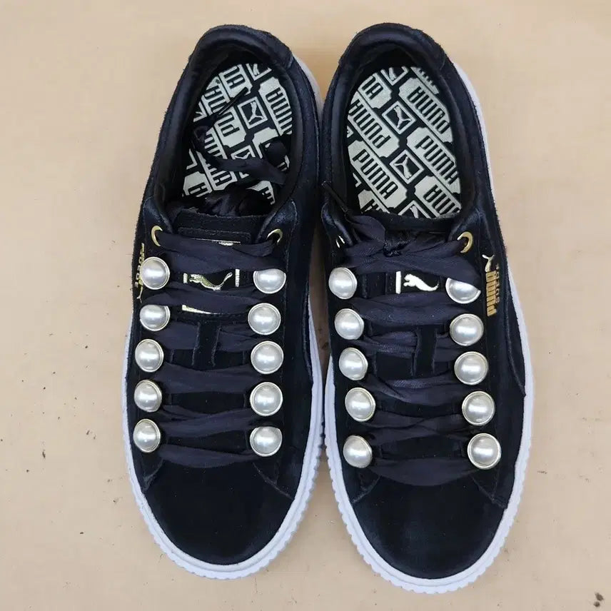 [BUNJANG] Puma Suede Platform Bling Sneakers 240 / 푸마 스웨이드 플랫폼 블링 스니커즈 240