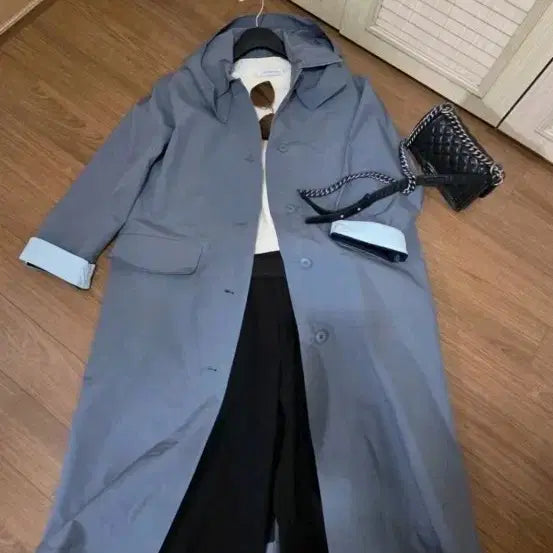 [BUNJANG] Seiera Hooded Trench Coat / Seiera 후드 트렌치(새제품)