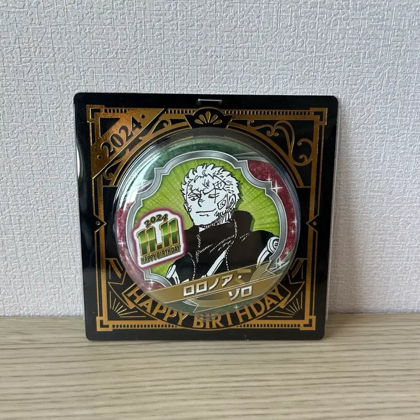 [BUNJANG] One Piece Zoro Birthday Badge 2024 / 원피스 조로 생일 뱃지 2024
