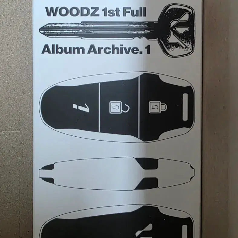 [BUNJANG] WOODZ Archive.1 Album Key Ring Set / 한정반) WOODZ 우즈 1집 Archive.1 앨범 key 차키 키링