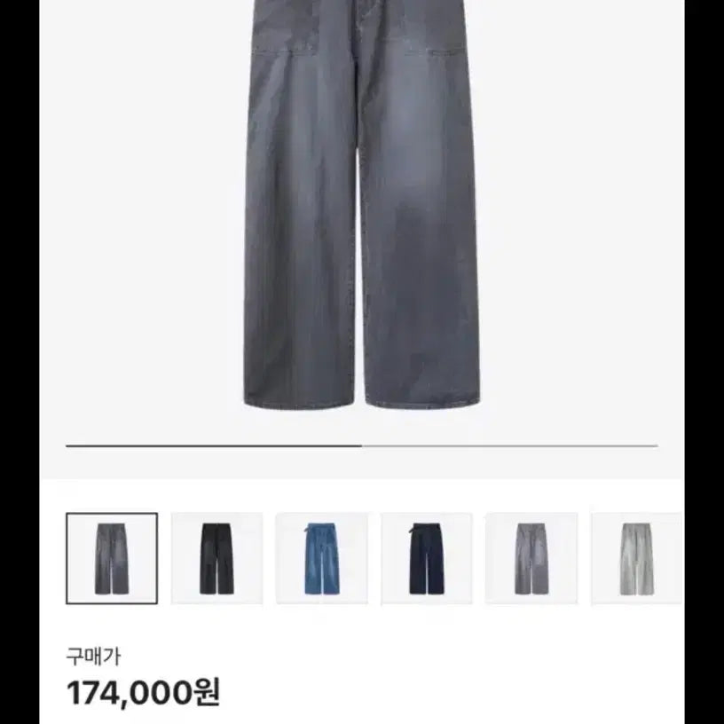 [BUNJANG] Polytelu Cotton Fatigue Pants (Mid Gray) Size 1 / 폴리테루 코튼 퍼티그 팬츠 미드 그레이 1사이즈