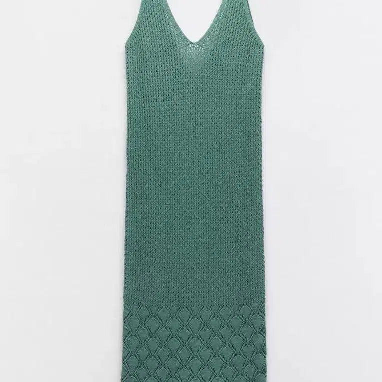 [BUNJANG] Zara Crochet Knit Maxi Dress / Zara 크로셰 니트 맥시 드레스