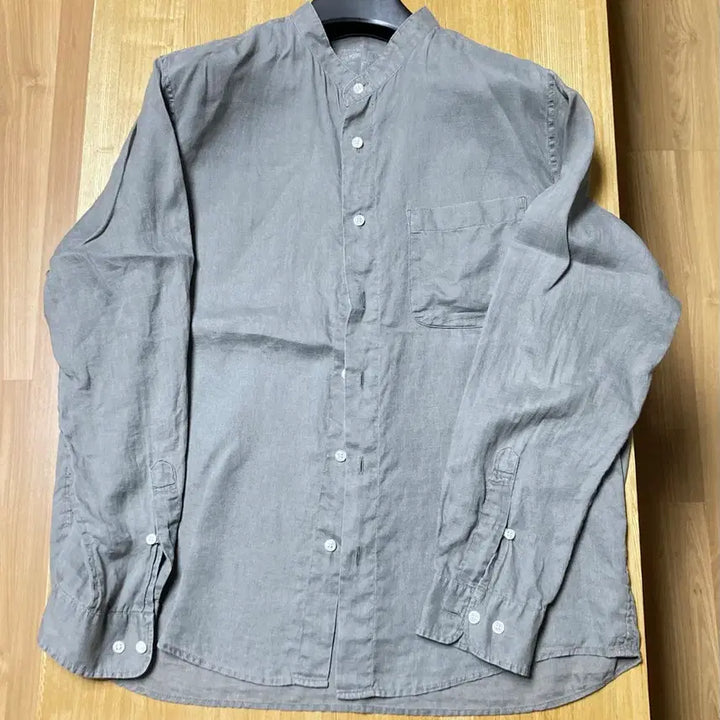 [BUNJANG] MUJI Linen Stand Collar Band China Collar Shirt XL / MUJI 무인양품 무지 린넨 셔츠 스탠드 밴드 차이나 칼라