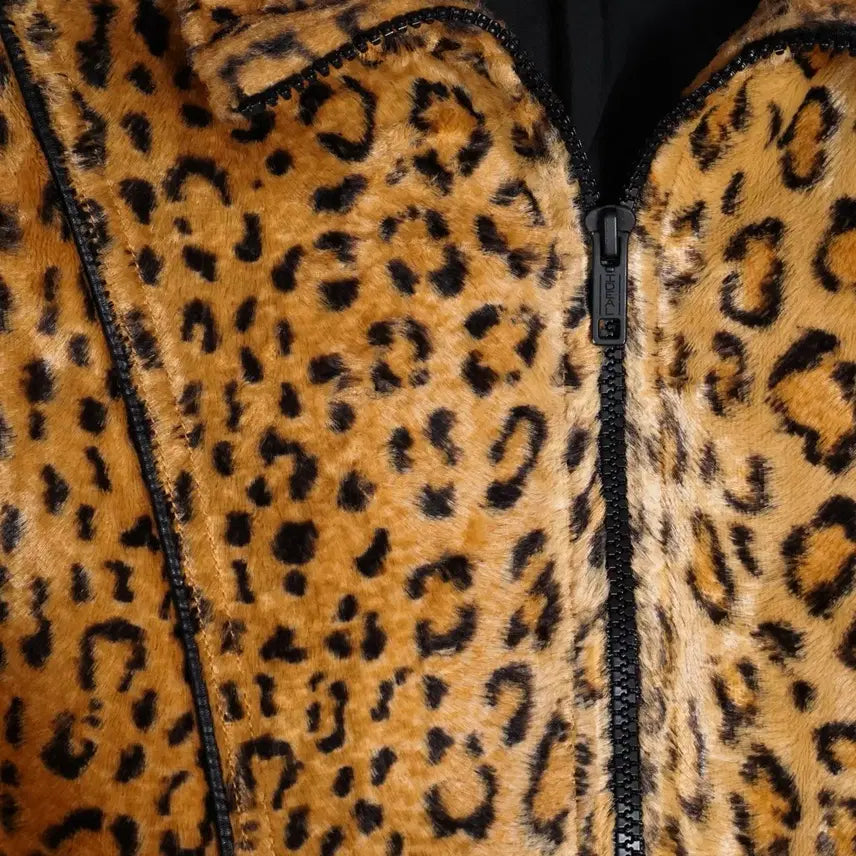 [BUNJANG] Minedenim Japan Leopard Athletic Jacket / 마인데님 Japan 레오파드 아슬레틱 자켓