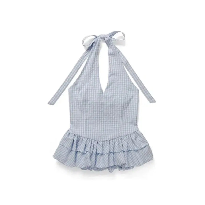 [BUNJANG] Without Summer Marine Halter Top / 위드아웃썸머 마린 홀터 탑