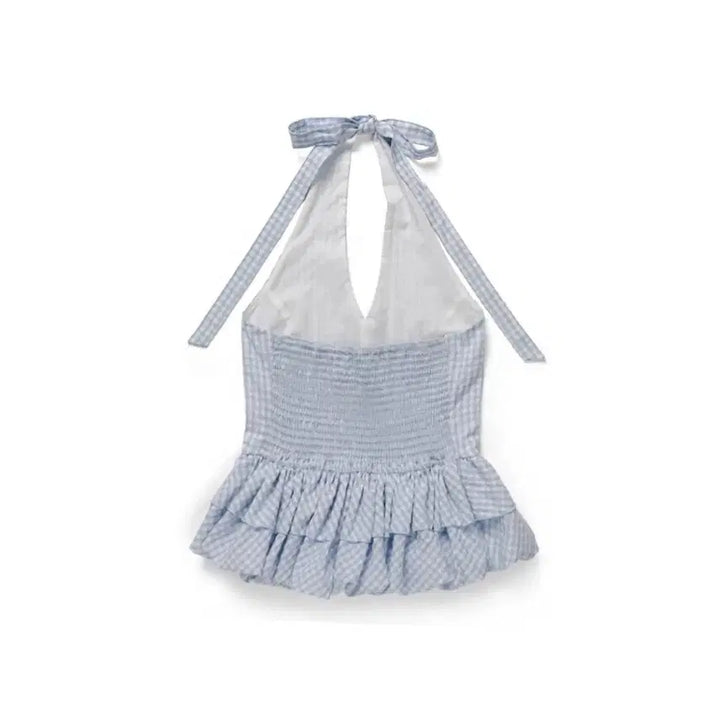 [BUNJANG] Without Summer Marine Halter Top / 위드아웃썸머 마린 홀터 탑