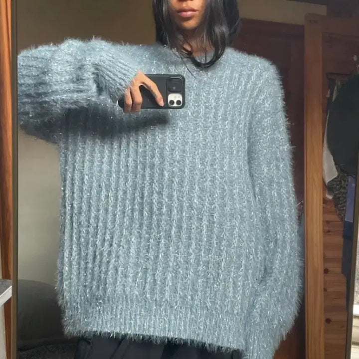 [BUNJANG] Wool Fuzzy Sweater - New / 양모 퍼지 스웨터 새상품