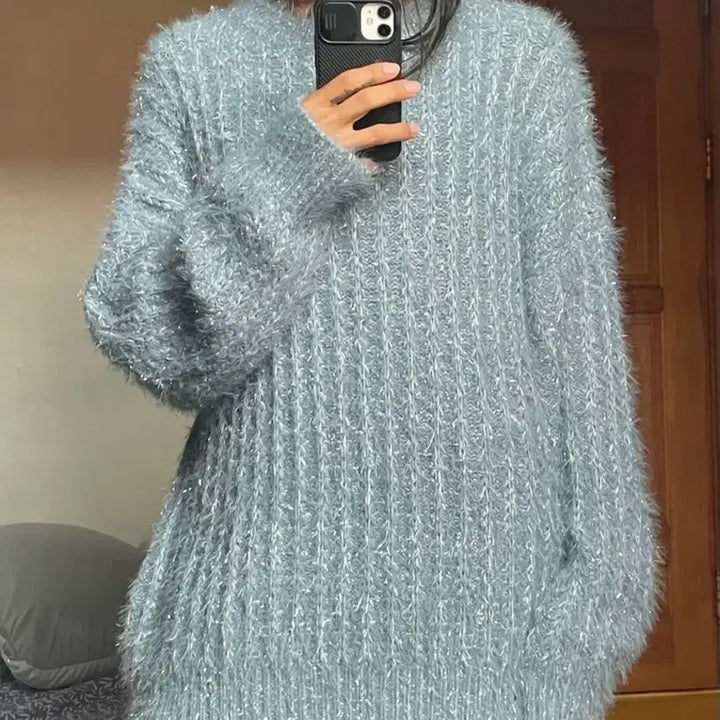 [BUNJANG] Wool Fuzzy Sweater - New / 양모 퍼지 스웨터 새상품