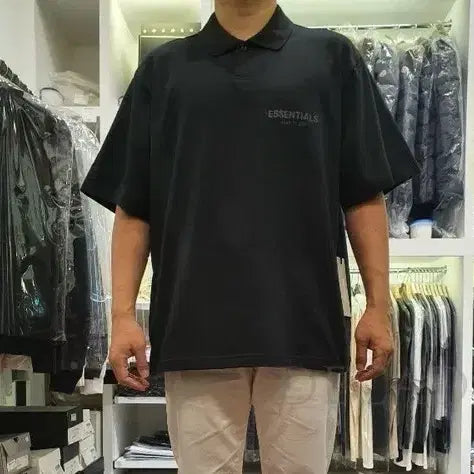 [BUNJANG] Fear of God Essentials Reflective T-Shirt Black / 피어오브갓 에센셜 리플렉티브 반팔블랙
