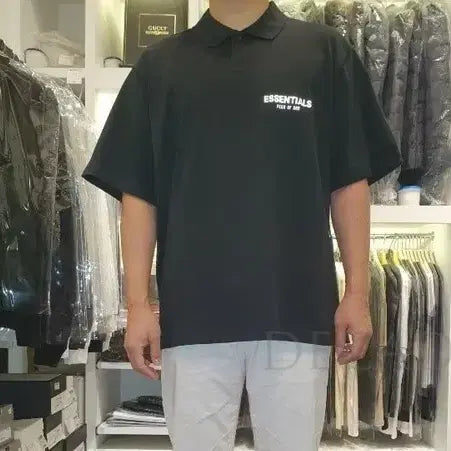 [BUNJANG] Fear of God Essentials Reflective T-Shirt Black / 피어오브갓 에센셜 리플렉티브 반팔블랙