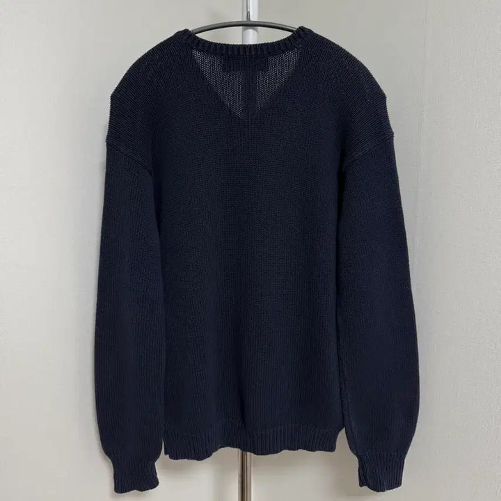 [BUNJANG] Polo Sport V-Neck Cotton Knit Navy / 폴로 스포츠 브이넥 코튼 니트 네이비
